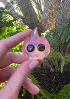 Ash-ling the baby fire wispling resin art toy 'Bubblegum' Colorway **Final round**